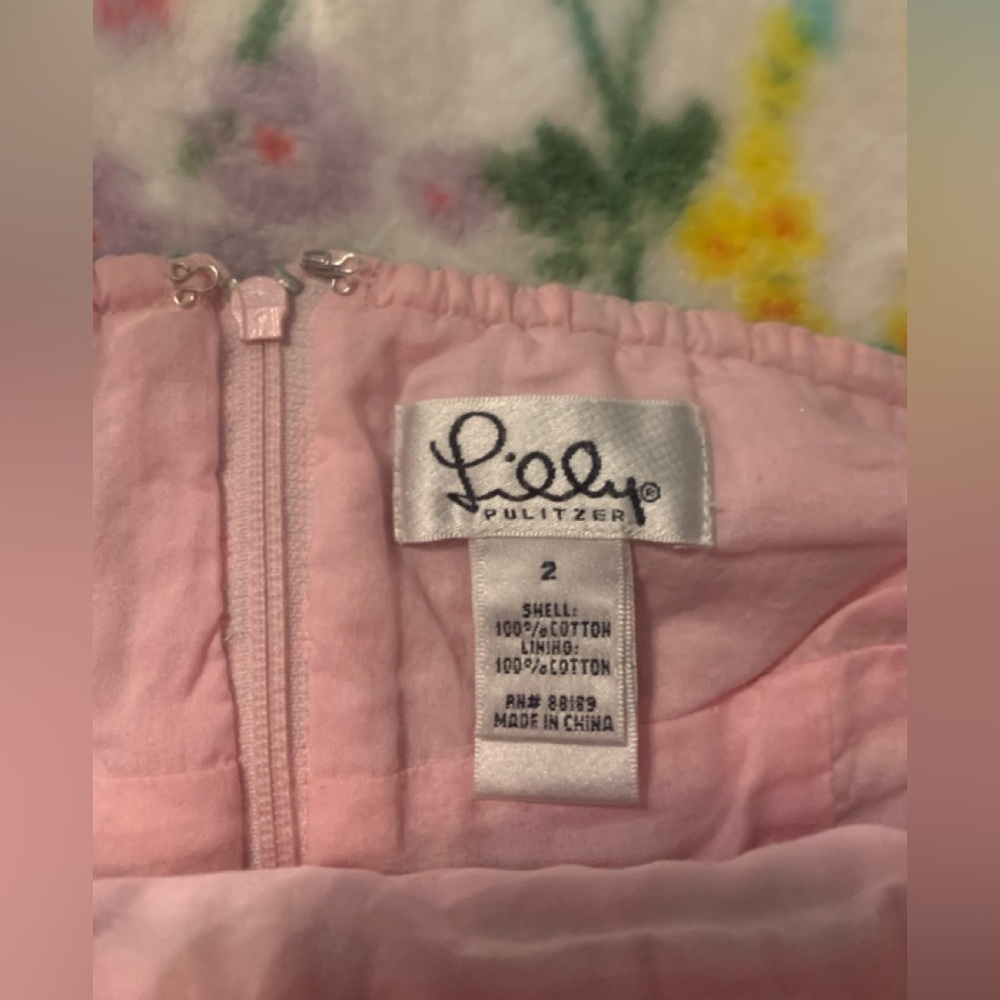 Lilly Pulitzer Vintage  Green and Pink Halter Dress - Picture 7 of 8